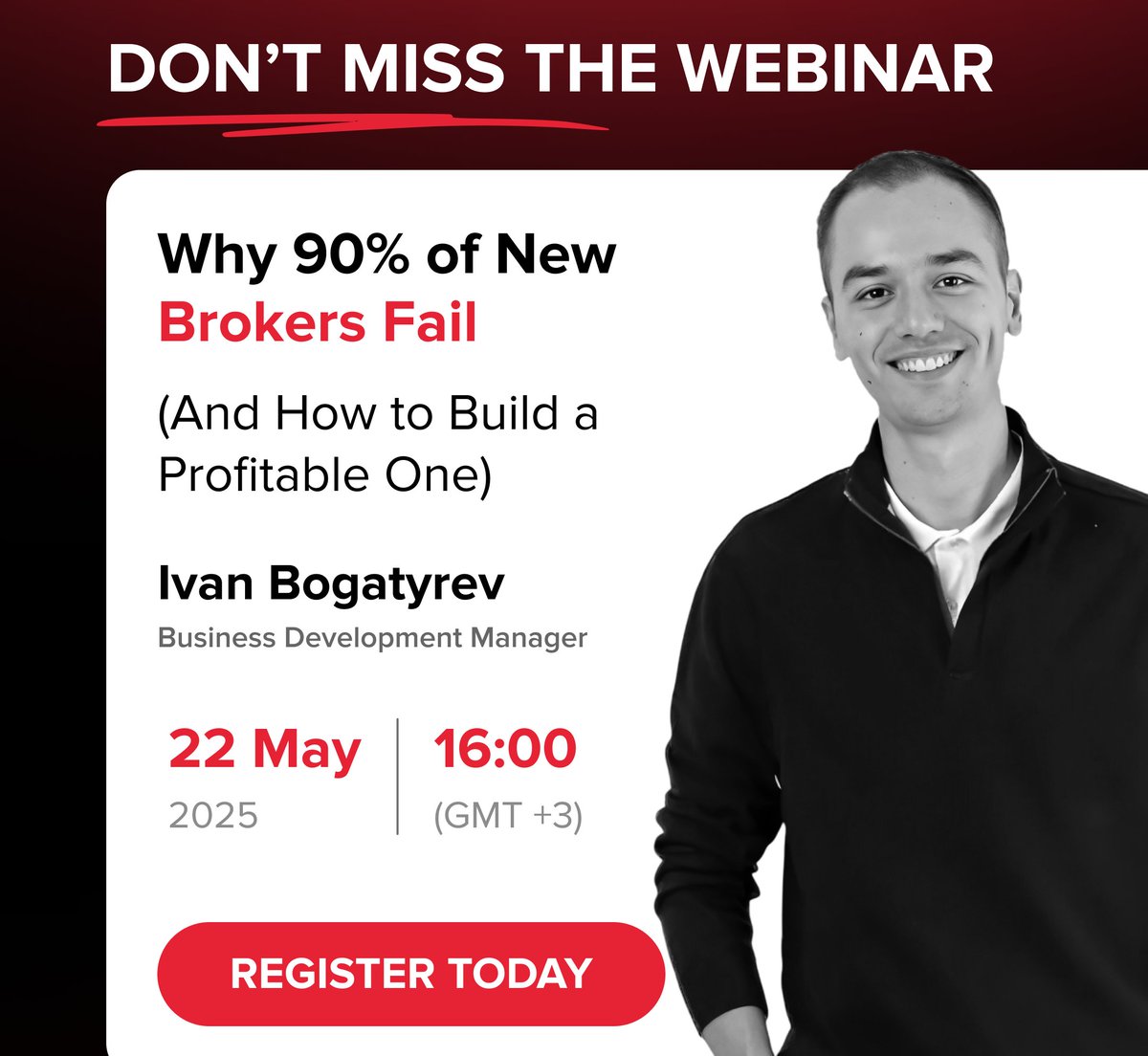 Quadcode_SaaS's tweet image. 90% of new brokers fail.
Not because of bad ideas — but because they miss the fundamentals.
We're hosting a free webinar.
Save your spot 👉 ow.ly/wVza50VQYn8
Perfect if you're launching, scaling, or just want to avoid expensive mistakes.