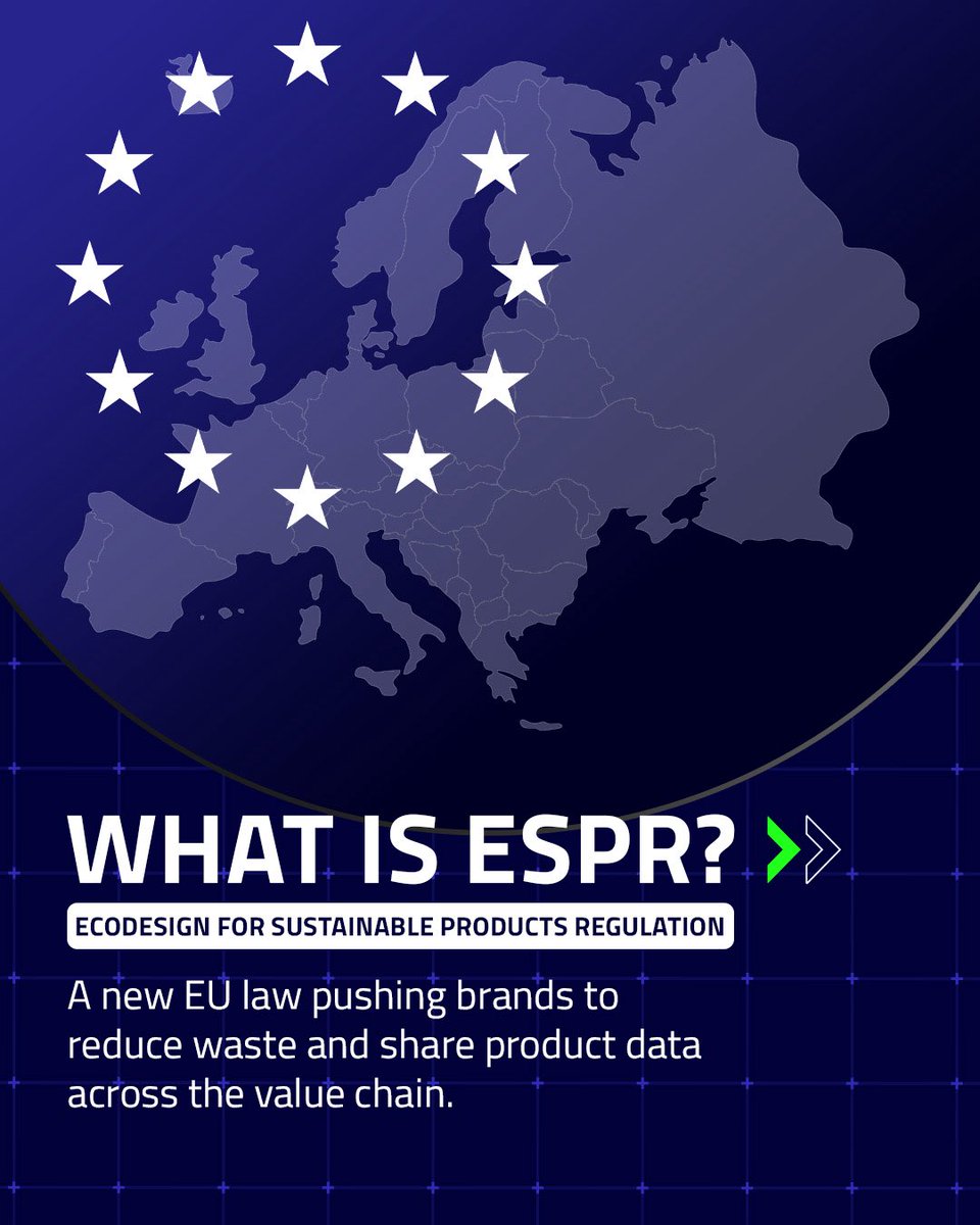 wovlabs_com's tweet image. 💡ESPR is coming. Is your brand ready?
The Ecodesign for Sustainable Products Regulation will soon make Digital Product Passports mandatory for a wide range of physical products sold in the EU.
That means every item will need to carry clear, structured, and accessible…