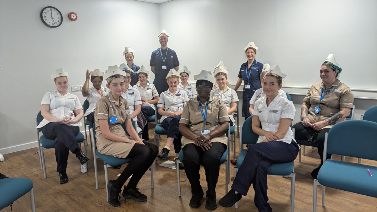 MFT Pre-Reg Education Team (@mft_pret) on Twitter photo We celebrated International Nurses Day with our nursing learners at Wythenshawe today. There were quizzes and puzzles, hat making and treats.
An opportunity to celebrate the next generation of nurses!
<a href="/MMUPBLTutors/">Practice-Based Learning Team @MMUHPSC</a> <a href="/NMSW_UG/">UoM Nursing & Midwifery</a> <a href="/BoltonNursing/">Bolton Nursing 💙</a> <a href="/UniOSalfordTNA/">UoS Nursing Associate Foundation Degree Programme</a> We celebrated International Nurses Day with our nursing learners at Wythenshawe today. There were quizzes and puzzles, hat making and treats.
An opportunity to celebrate the next generation of nurses!
<a href="/MMUPBLTutors/">Practice-Based Learning Team @MMUHPSC</a> <a href="/NMSW_UG/">UoM Nursing & Midwifery</a> <a href="/BoltonNursing/">Bolton Nursing 💙</a> <a href="/UniOSalfordTNA/">UoS Nursing Associate Foundation Degree Programme</a>