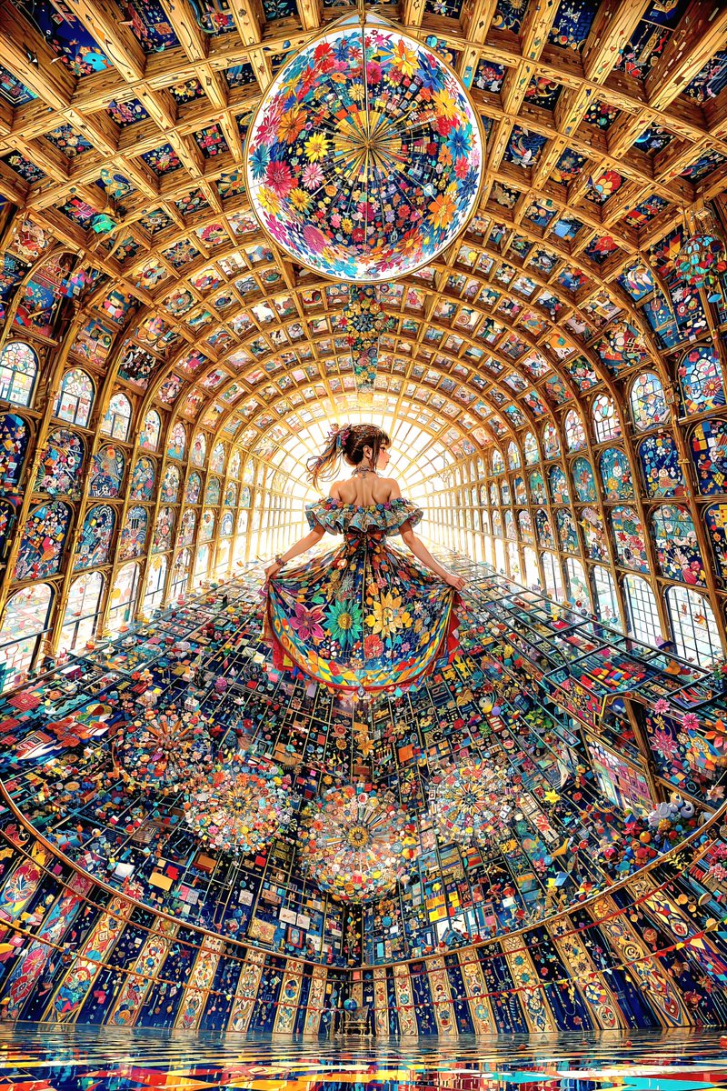 #ポスターにした〜AI 
これは私がAIイラストを始めて1ヵ月ぐらいのときにつくったイラストです。ずっと心に残っていて背中を押してくれます。