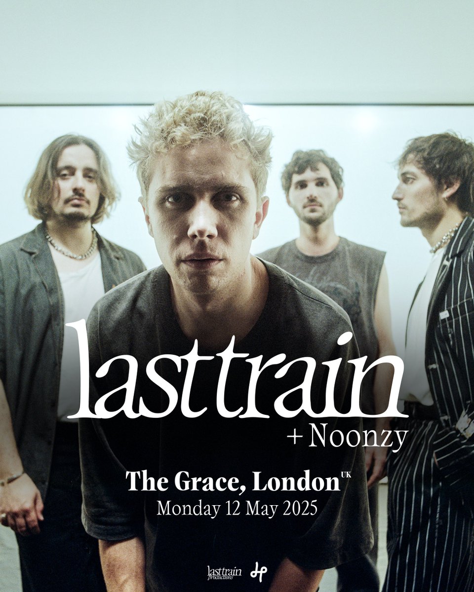 The Grace (@thegraceldn) on Twitter photo Support for <a href="/BandLastTrain/">LAST TRAIN</a> will come from NOONZY tonight!
π
Monday 12 May 2025
ποΈ Last min tickets π ticketweb.uk/event/last-traβ¦ Support for <a href="/BandLastTrain/">LAST TRAIN</a> will come from NOONZY tonight!
π
Monday 12 May 2025
ποΈ Last min tickets π ticketweb.uk/event/last-traβ¦