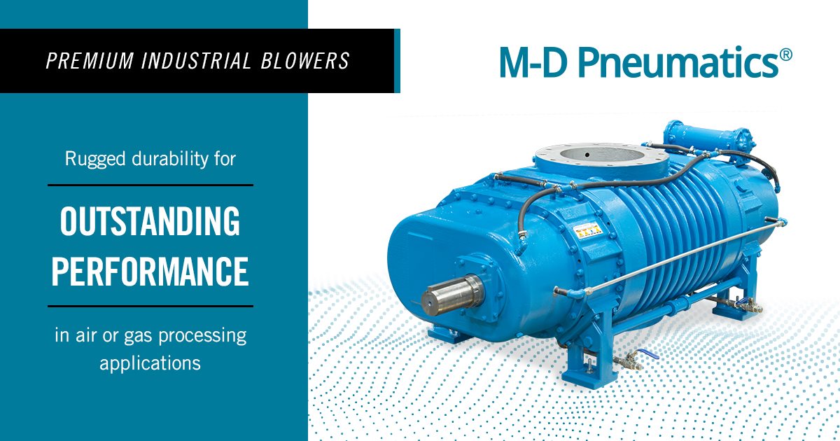 Reliable positive displacement blowers are key! Learn about #MDPneumatics PD blowers - their applications &amp; benefits for industrial processes like conveying &amp; aeration. Tencarva has the details &amp; expertise. #PDBlowers #IndustrialEquipment hubs.li/Q03l_hsq0