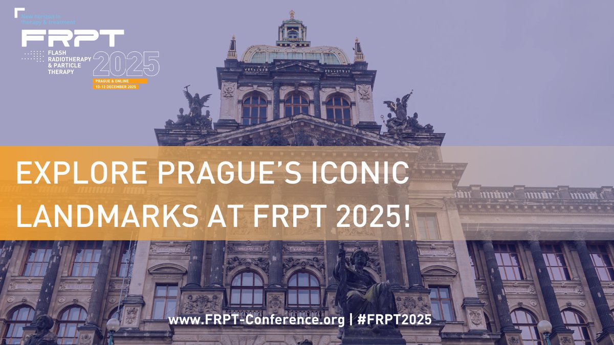 ✨Getting ready for #FRPT2025? Discover the magic of Prague, from Charles Bridge &amp; Prague Castle to Old Town Square &amp; Petřín Hill. A city full of history, culture &amp; charm!
📅 Dec 10–12, 2025
👉 bit.ly/4lWd87u
#FLASHRadiotherapy #ParticleTherapy