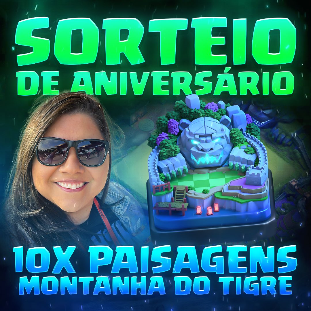 rafacocbr's tweet photo. Sorteio de 10 Paisagens Montanha do Tigre 🐯
02 serão sorteadas aqui nesse post e 03 no meu Instagram + 05 durante as lives no meu canal do YouTube (lives Segunda, Quarta, Quinta e Sábado com início às 19:30h BRT)

Regras: 
✅Seguir:
@rafacocbr
 
📷 Rt esse post  
📷 Ser inscrito no meu canal no YouTube
https://t.co/aTLTgGrJXk
✅ use o meu código de criador na loja dos jogos da Supercell: RAFACOC 

Sorteio será no dia 17/05 e postarei aqui os vendedores.