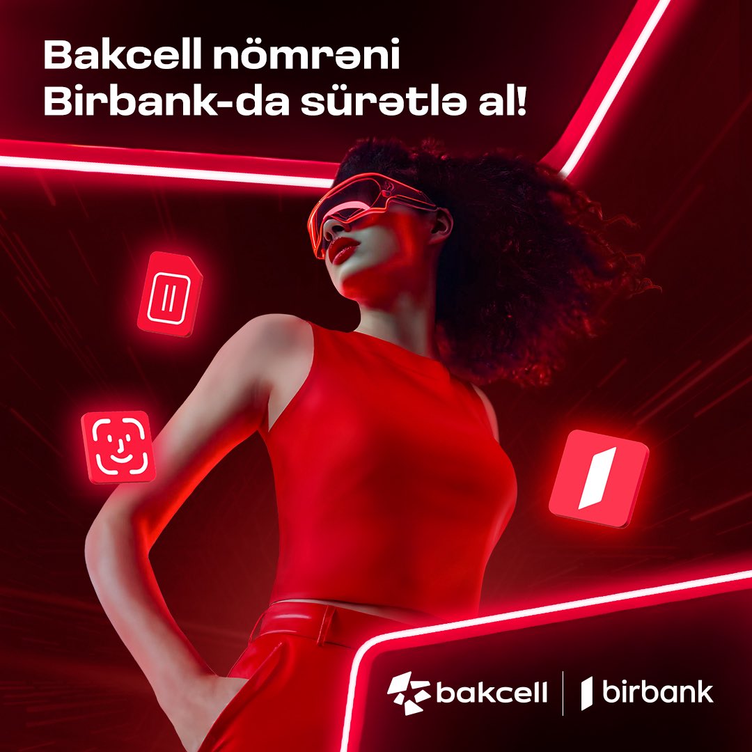 Bakcell nömrəni Birbank-da sürətlə al!
Kapital Bank / Birbank filiallarına yaxınlaş, yeni nömrə al və Birbank-da bir neçə saniyəyə onlayn aktivləşdir.
Ətraflı: bkc.link/birbank