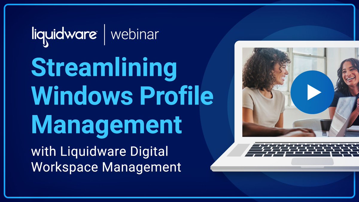Liquidware's tweet image. Speed up logins and streamline profile management with ProfileUnity. 
Join us tomorrow to learn how to gain full control of user environments across Windows platforms. Register here: bit.ly/42uWUuw 

#ProfileUnity #Windows11 #DigitalWorkspace #ITManagement #Liquidware