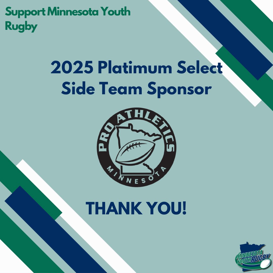 Minnesota Youth Rugby proudly welcomes Pro MN Athletics as a Platinum Select Side Team Sponsor!

Founded in 2025 by former youth sports association leaders, Pro MN Athletics was built to offer a higher level of opportunity for Minnesota’s youth athletes.