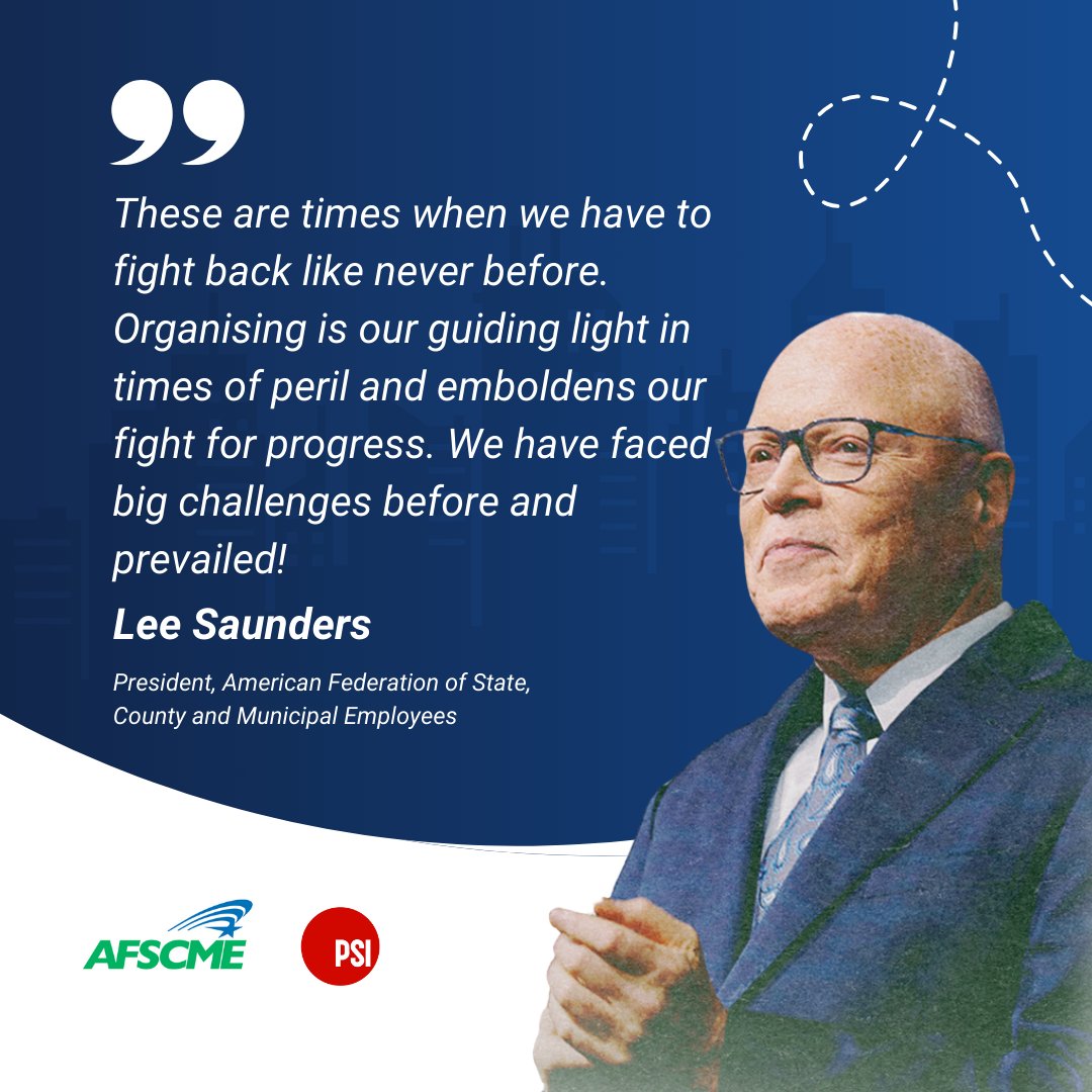 "We're going to win no matter what it takes" 

<a href="/AFSCME/">AFSCME</a> President Lee Saunders tells labour leaders from around the world, tuning in to our webinar to hear firsthand how American unions are fighting back.