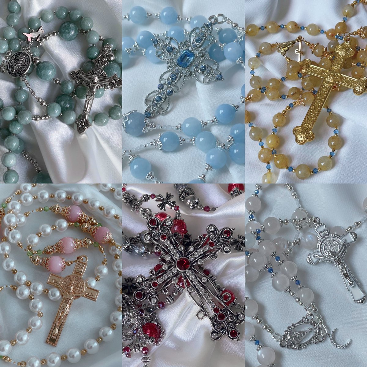 #RT 🍀🤍

커미션을 개장한 지 어느덧 반년을 훌쩍 넘겼는데요,
반년동안 커미션 마감일 지각이 한 번도 없었던 것을 소소하게 자축하며, 지켜봐주신 분들께 감사인사를 드릴 겸 이벤트 열어봅니다 ᐢ. .ᐢ₎

RT해주신 분 중 한 분을 추첨해, 아래와 같은 C타입 묵주를 만들어 드릴게요!
감사합니다 ෆ