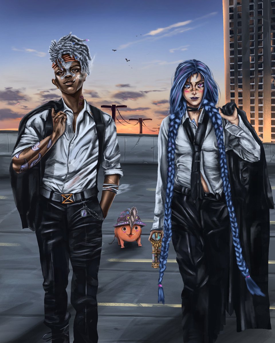 timebomb devil hunters :P

-

credit to <a href="/Cedrissimoq/">Cedric Adams</a> 🖤

#timebomb #ekko #jinx #arcane