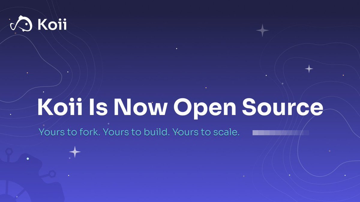 🚨 Koii 공식 오픈소스! 🚨

AI 에이전트, 탈중앙 컴퓨팅,
그리고 세계 최초의 자율 AI 네트워크를 가능하게 한 인프라가
이제 여러분의 손에 넘겨졌습니다.

직접 탐색하고, 기여하고, 함께 만들어가세요.

개발자를 위해 설계되었고, 실사용을 위해 완성되었습니다.
🎏 -> github.com/koii-network/k…