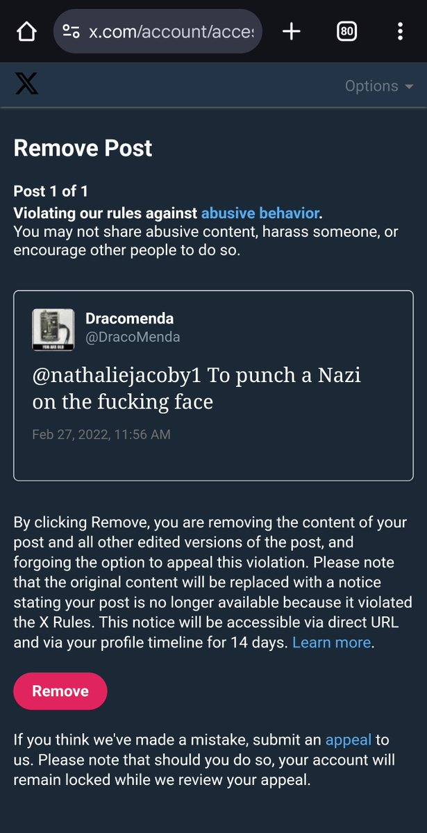 DracoMenda's tweet image. After over 3 years since this happened, my appeal finally went through.