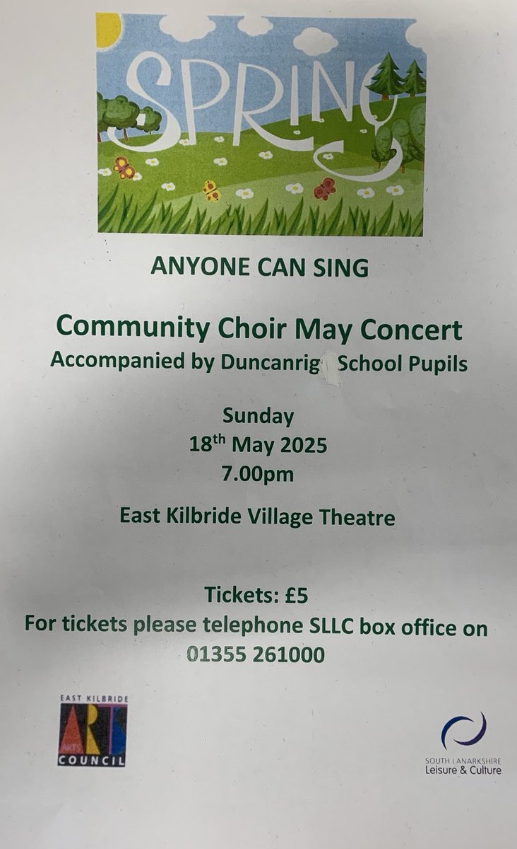 Delighted that some of our pupils will be representing the school by performing at the Anyone Can Sing concert on Sunday 18th May. If you’re free, come along to give them some support.