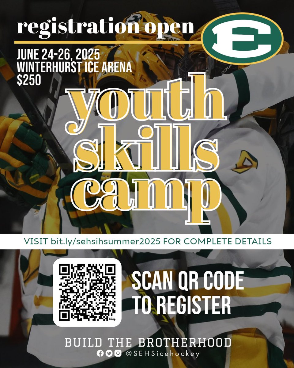 🦅SEHSIH Youth Hockey Camp🦅

Registration now open! Visit bit.ly/sehsihsummer20… to register. Looking forward to another great summer with our future Eagles! #SEHSIH #BuildTheBrotherhood