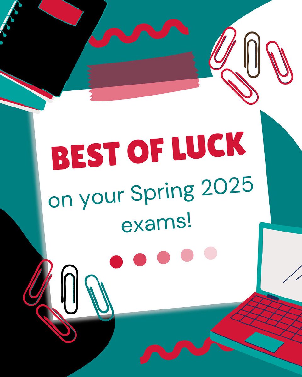sdpublicaffairs's tweet image. Best of luck, Aztecs!
You’ve made it to exam season—now it’s time to show what you’ve learned. Stay focused, stay hydrated, and don’t forget to take breaks. You’ve got this!
#SDSU #AztecPride #FinalsWeek #Spring2025