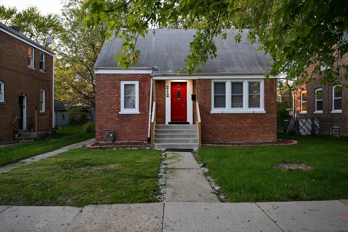 The childhood home of Pope Leo XIV in Dolton, Illinois