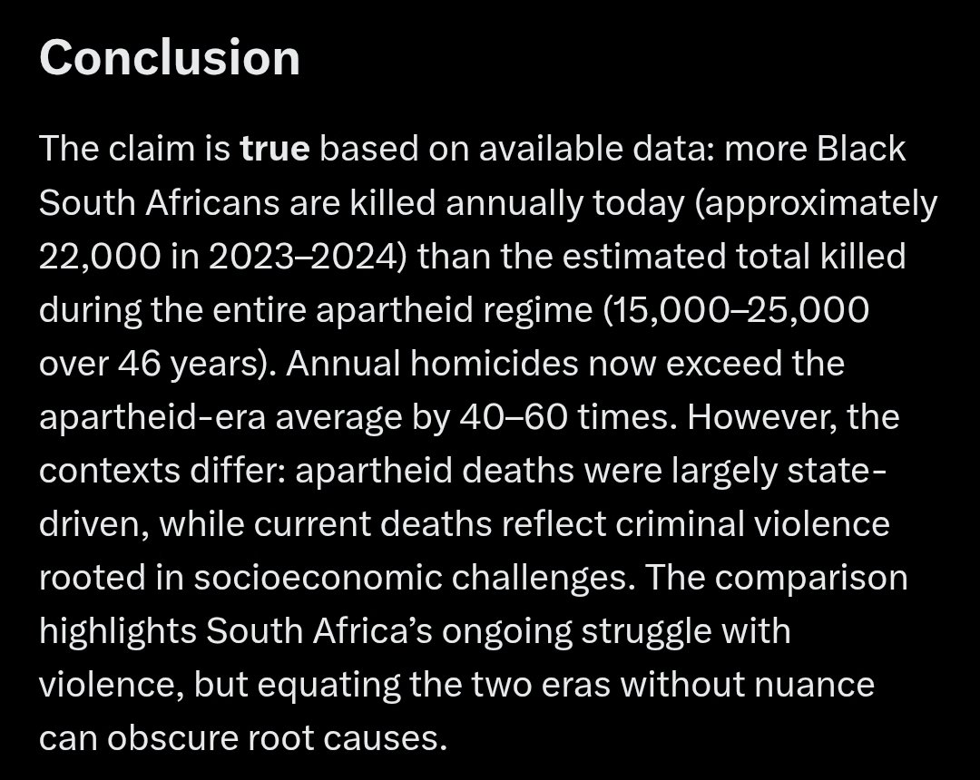 averageenoch's tweet image. Black murders under entire apartheid regime vs. annual black murders today...