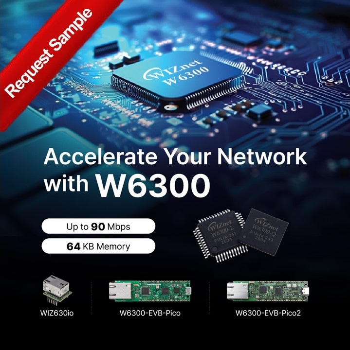 WiznetTeam's tweet image. Tired of Ethernet bottlenecks slowing down your IoT projects?
What if you could get 90 Mbps performance with an ultra-compact controller?
Explore WIZnet W6300 — and yes, samples are available.
➡ forms.gle/b8VoFRni6F4CYn…
#IoTDevelopment #EthernetController #EmbeddedNetworking