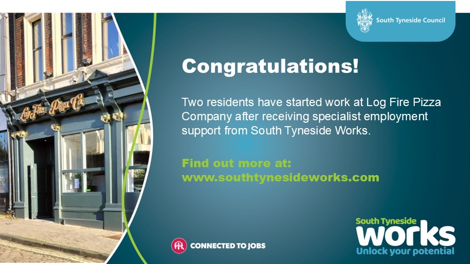 🎉Congratulations 🎉

Find out more about our specialist programmes to support residents with health conditions and disabilities to access education, employment and training at: southtynesideworks.com/article/17196