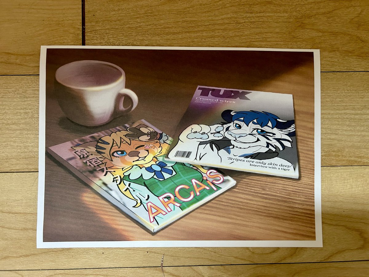 Finished my own confuzzled 2025 door sign for myself and <a href="/TuxWhiteTiger/">DAS MEOW</a> if you couldn’t tell the cons theme is ‘Fashion’ so I wanted to experiment with something a little different.

Also extra kudos points if you get which magazines were both styled after!