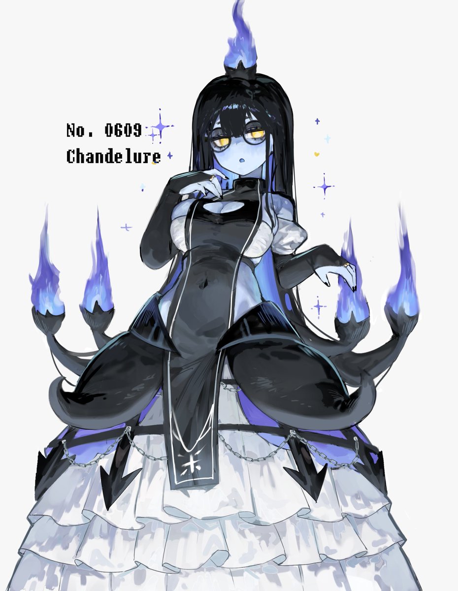 toge77789's tweet image. Chandelure💙🩵️🖤