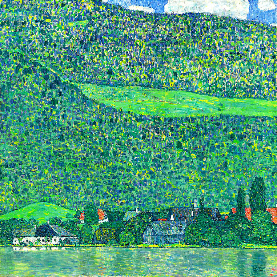 "Me levanto temprano por la mañana. ..Si hace buen tiempo, me voy al bosque cercano...
 y  me baño en el lago... Luego pinto un rato: si brilla el sol, un cuadro del lago..."

🎨 Klimt
