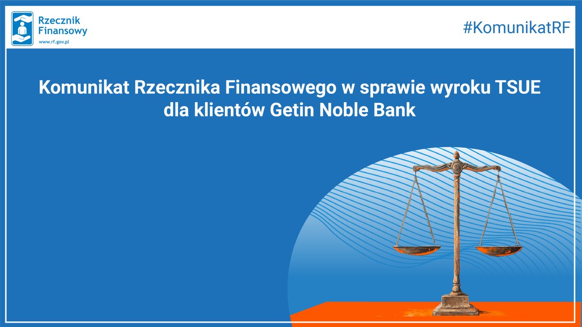 🔔 Czy możliwe jest zawieszenie spłat rat kredytu frankowego w przypadku restrukturyzacji banku?

TSUE zabrał głos w sprawie C-324/23 Myszak. 
Wyrok z 8 maja 2025 r. może mieć istotne znaczenie dla klientów Getin Noble Bank.
Więcej:👉tiny.pl/q087-5py
#RF #TSUE #kredytyCHF
