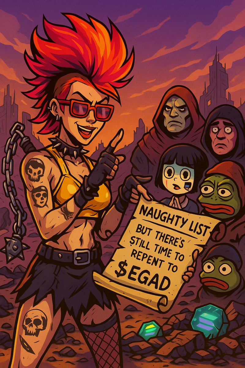 Listen Wasteland — enough of the shitposts. 
Show us your worth: 

💚 LIKE $EGAD on <a href="/JupiterExchange/">Jupiter</a>  

The Wasteland doesn’t care for words. 
It rewards action! And pisses on empty promises.  

Drop proof in the replies or be forgotten. 
#EGADS #WastelandCode