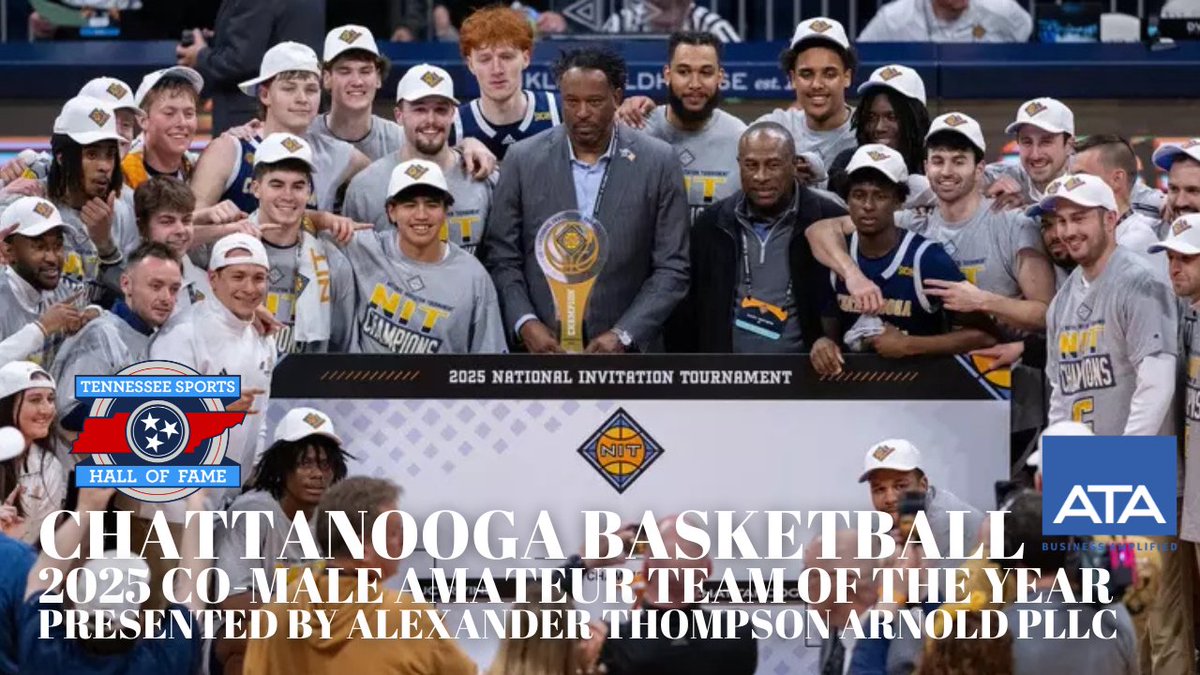 Tennessee Sports Hall of Fame (@thetshf) on Twitter photo Our Amateur Teams of the Year are <a href="/UUAthleticsWB/">Union University Women's Basketball</a>, <a href="/Vol_Baseball/">Tennessee Baseball</a>, and <a href="/GoMocsMBB/">Chattanooga Basketball</a>
FULL STORY: tshf.net/uncategorized/โฆ Our Amateur Teams of the Year are <a href="/UUAthleticsWB/">Union University Women's Basketball</a>, <a href="/Vol_Baseball/">Tennessee Baseball</a>, and <a href="/GoMocsMBB/">Chattanooga Basketball</a>
FULL STORY: tshf.net/uncategorized/โฆ