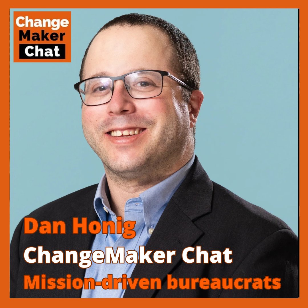 ChangeMakers Podcast (@changemakers99) on Twitter photo Can public servants be ChangeMakers?
We celebrated nurses and teachers in the pandemic but too often we think of bureaucrats as paper shufflers. Dan Honig (<a href="/rambletastic/">Dan Honig (DanHonig.bsky)</a>) takes us through how we might unleash the mission-driven bureaucrats of the world!
changemakerspodcast.org/dan-honig-chan… Can public servants be ChangeMakers?
We celebrated nurses and teachers in the pandemic but too often we think of bureaucrats as paper shufflers. Dan Honig (<a href="/rambletastic/">Dan Honig (DanHonig.bsky)</a>) takes us through how we might unleash the mission-driven bureaucrats of the world!
changemakerspodcast.org/dan-honig-chan…