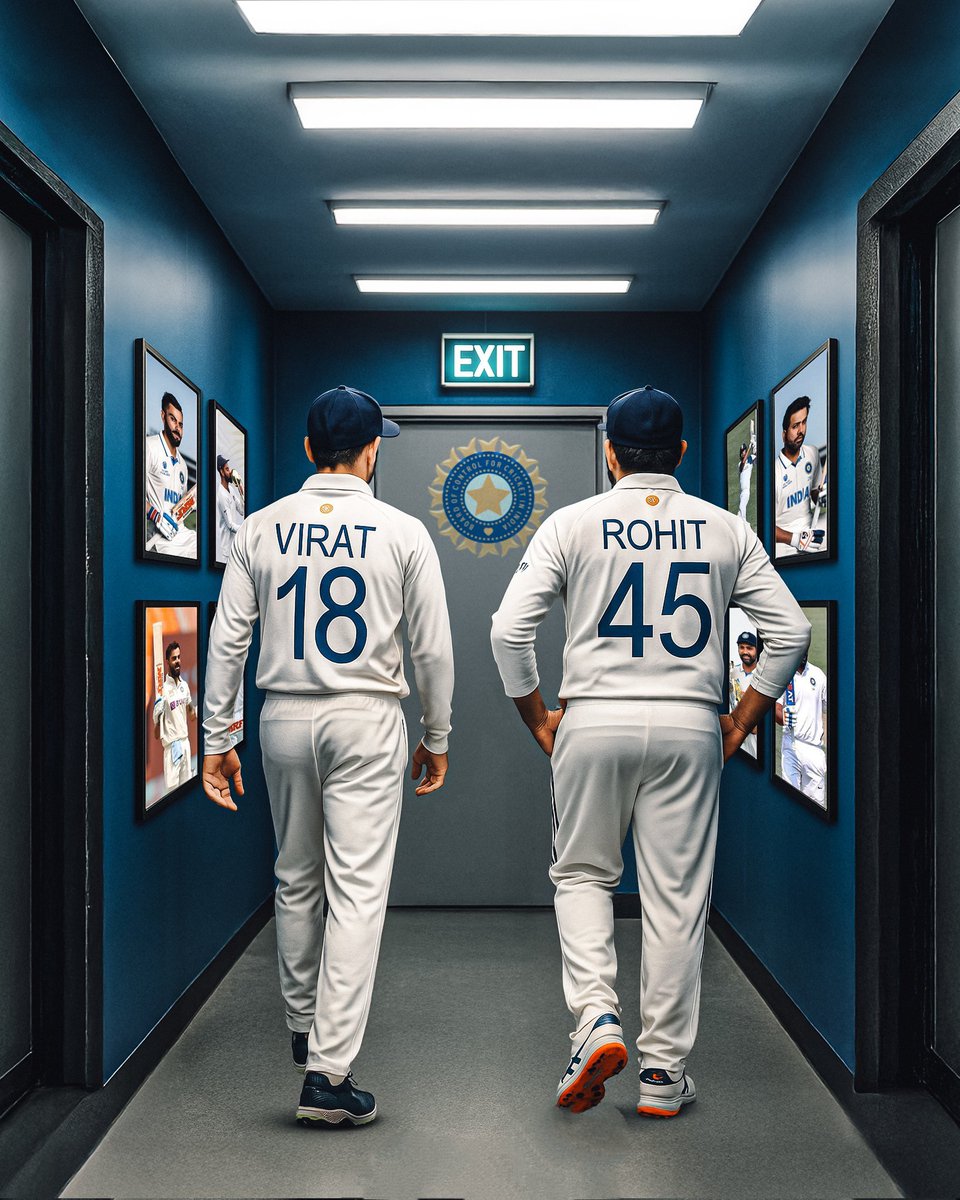 𝐁𝐫𝐨𝐭𝐡𝐞𝐫𝐬 𝐟𝐫𝐨𝐦 𝐝𝐢𝐟𝐟𝐞𝐫𝐞𝐧𝐭 𝐦𝐨𝐭𝐡𝐞𝐫𝐬. 🇮🇳

First T20, now Test Rohit Sharma &amp; Virat Kohli retire together.

Two icons. One unforgettable era.

Indian cricket will be grateful for the legacy you both leave behind.

#ViratKohli | #RohitSharma | #TestCricket