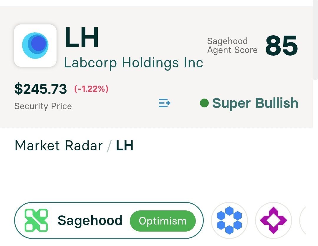 sagehoodai's tweet image. 🧠 Sagehood Signal: Labcorp’s Fundamentals Stay Strong Despite Margin Pressures

Our AI agents flag $LH as stable and cash-rich:
• 2025 Revenue: $14.3B (+7.6%)
• EPS: $9.55
• FCF: $1.2B

With a 32.6% payout ratio, the dividend is rock solid 💡
#AIstockanalysis #SagehoodAI