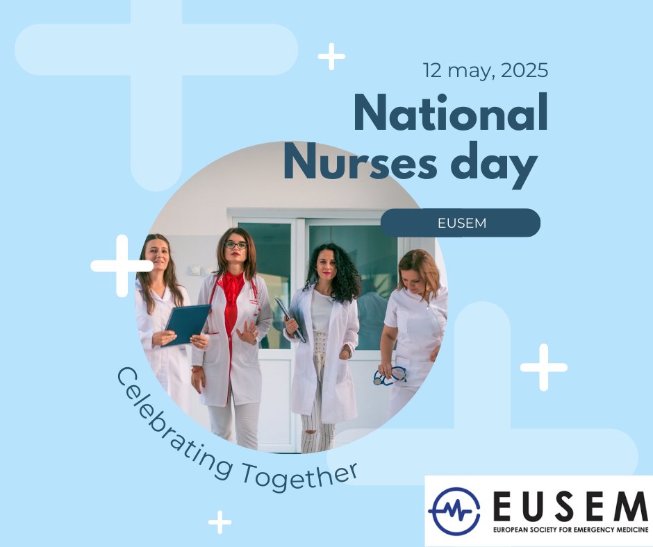 🌍💙 Happy National Nurses Day!
Today, we celebrate the incredible dedication, compassion, and resilience of nurses everywhere, especially those in Emergency Medicine.

Thank you for being the heart of emergency care. 💉💪 

#NursesDay #EmergencyNursing #EUSEM #ProudToCare
