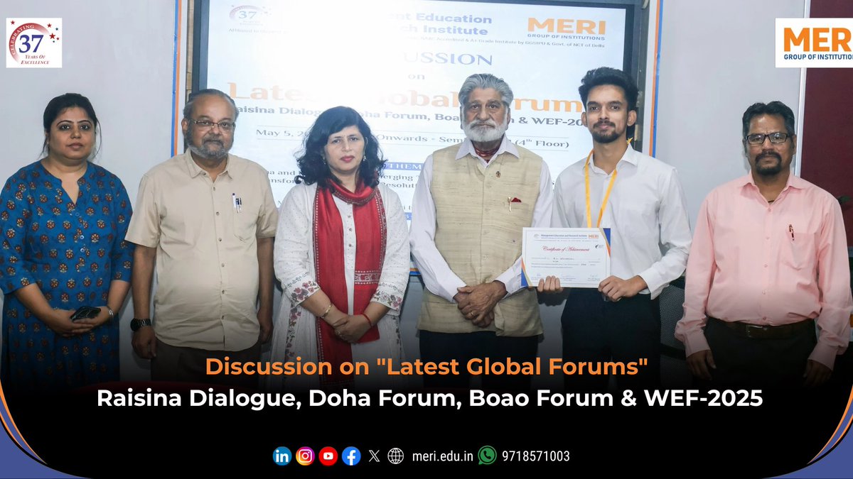 meri_college's tweet image. MERI College Seminar 🚀
Exploring global issues like:
🔹 India-China Relations
🔹 AI in Auto
🔹 Economic Growth
🔹 Conflict Resolution

#MERICollege #GlobalForums #AI #Geopolitics