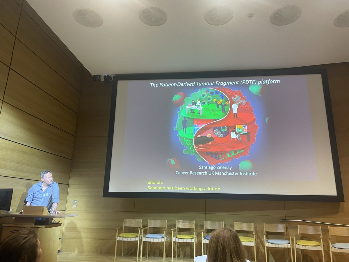 MANIFEST_CIRRP's tweet image. Up next, Santiago Zelenay (@CRUK_MI) presents his work on setting up a “Patient Derived Tumour Fragment platform” 🧫