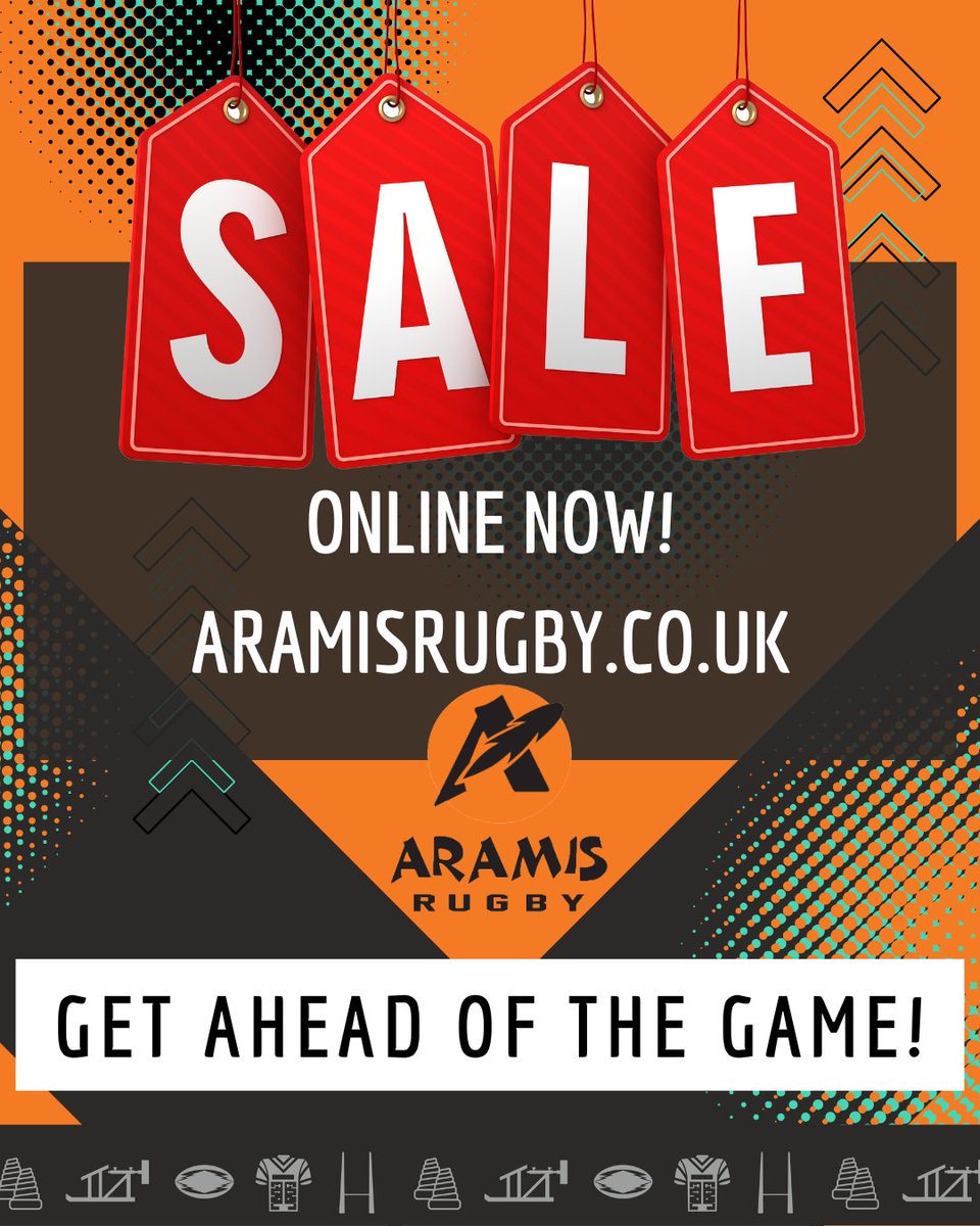 If you are looking for some new training equipment, head to aramisrugby.co.uk and check out the discounts now available - SCRUM and get ready for the new season!!
#GetAheadOfTheGame #AramisRugby #Sale #Discounts #TheGame #ScrumAndGetIt #MondayMadness #Rugby #Training