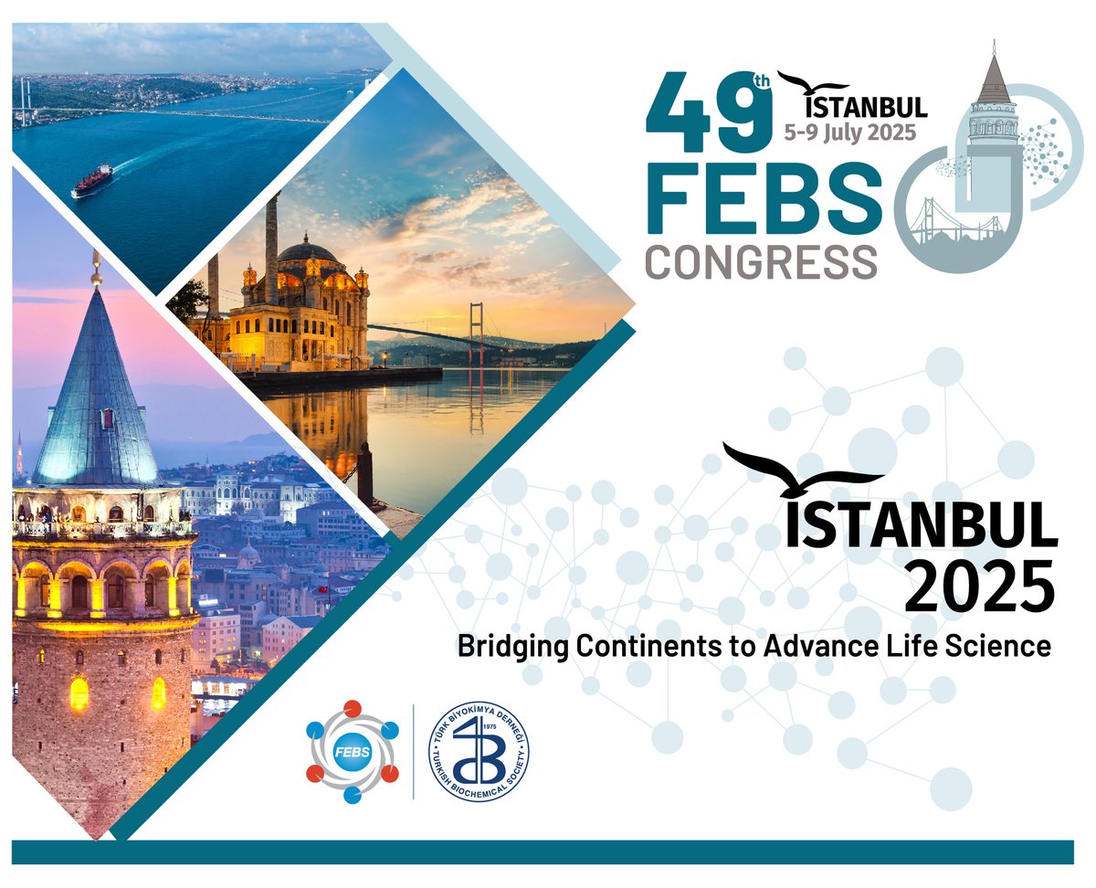 FEBSnews's tweet image. ⌛📢 Deadline alert: late-breaking abstract submission for the #FEBSCongress2025 closes soon!
📆 Deadline: 19 May 2025, 23:59 (UTC+01:00)
🔍 More info: 2025.febscongress.org/late-breaking-…
ℹ️ Congress website: 2025.febscongress.org
#biochemistry #molecularbiology #cellbiology #biotech
