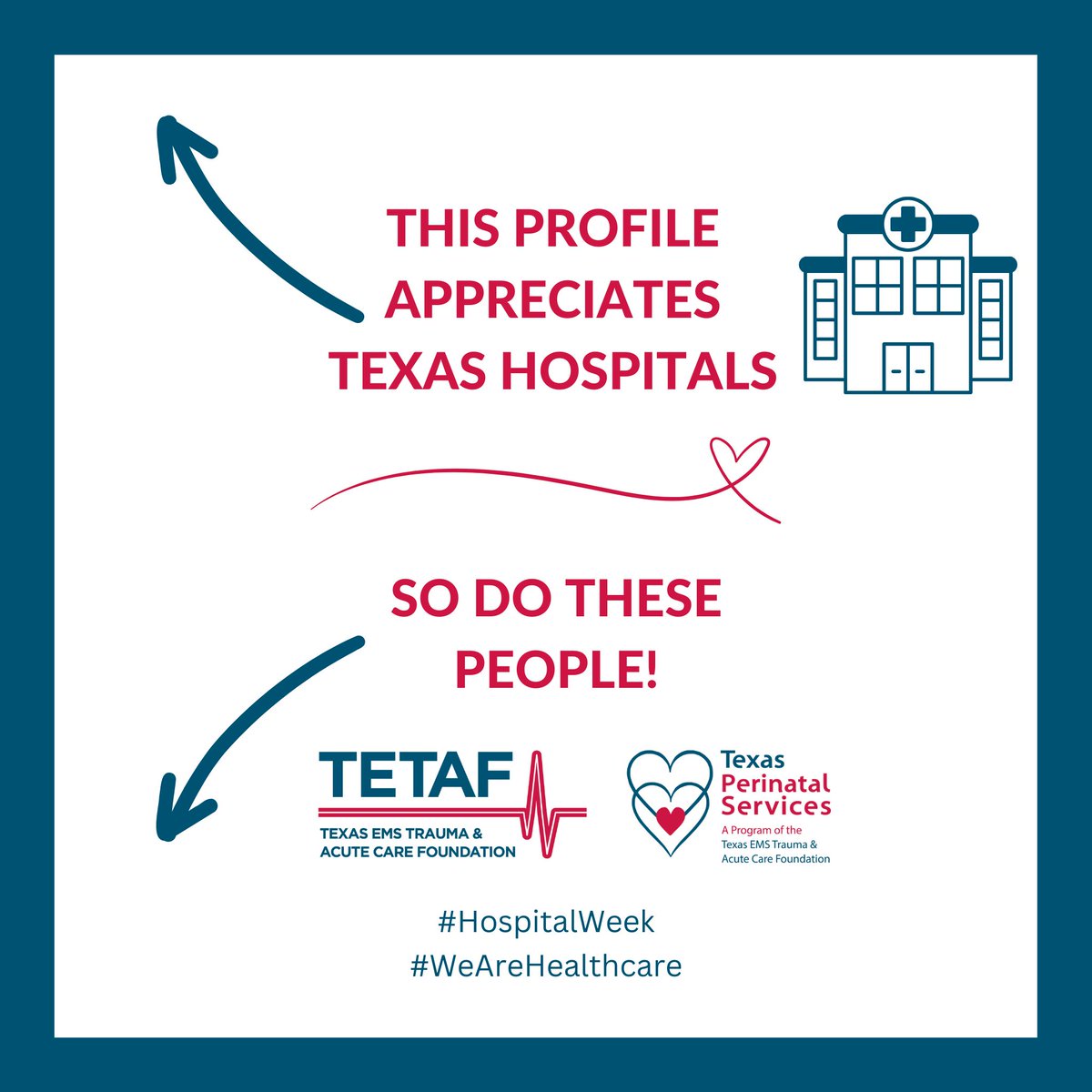 Thank you to all of our hospital partners! We appreciate you during National Hospital Week and every day.
