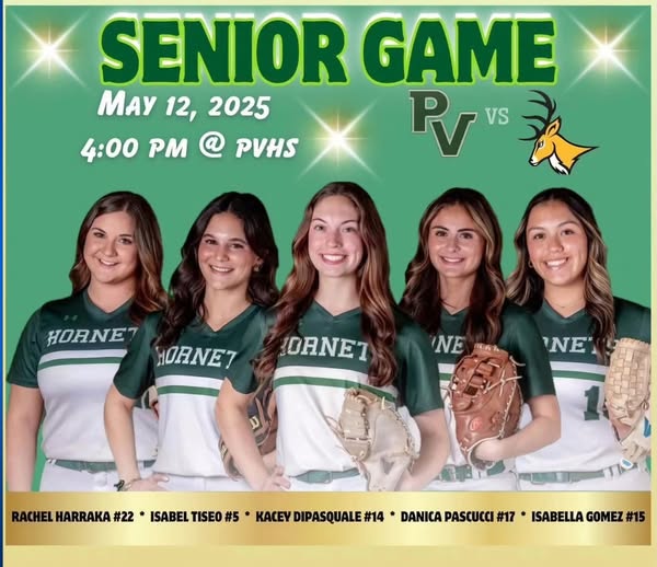 Good luck to the seniors for <a href="/PVHS_SPORTS/">Passaic Valley Athletics & Activities</a> softball, on May 12, as the upperclassmen are honored for some marvelous accomplishments. Rachel Harraka, Izzy Tiseo, <a href="/KaceyDiPasquale/">Kacey DiPasquale 2025</a>, Danica Pascucci and Isabella Gomez.