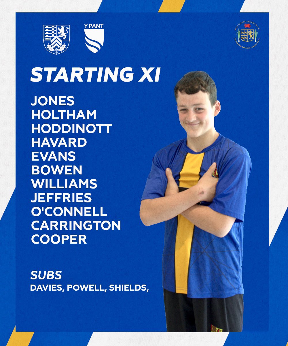 Our lineup for the <a href="/RCTSFA/">RCT Schools FA</a> semi final. 

Poster boy Owen Evs 😮‍💨 🌟