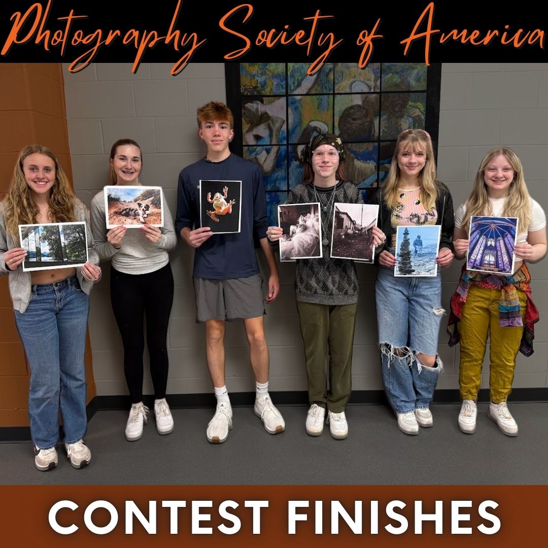 Congratulations to the seven high finishes in the Photography Society of America contest this year!  

Sophie Kranich - Honorable Mention (HM)

Taylor Chrisler - 3rd

Sam Teunissen - HM

Alex Radtke - HM

Bailey Williamson - HM

Lucia Sammarco - HM

#UnleashTheDogs