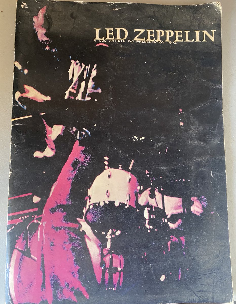 A bit dog eared….
A 1972 Led Zeppelin Japanese tour brochure….