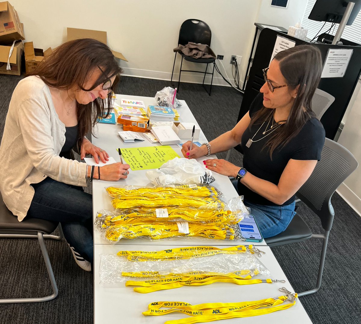ADLMidwest's tweet image. Thanks to our generous donors and volunteers, students who participated in the No Place For Hate Program will receive some great swag—coming this week to a #NoPlaceForHate school near you!