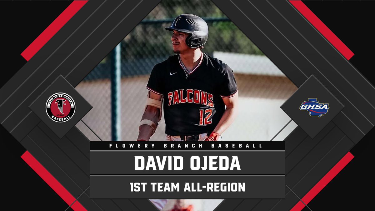 Flowery Branch Baseball (@branch_baseball) on Twitter photo Congratulations to <a href="/DavidOjeda07/">David (Javy) OβJeda</a> on being named 1st Team All-Region Pitcher and Outfielder for 8-4A!! Congratulations to <a href="/DavidOjeda07/">David (Javy) OβJeda</a> on being named 1st Team All-Region Pitcher and Outfielder for 8-4A!!