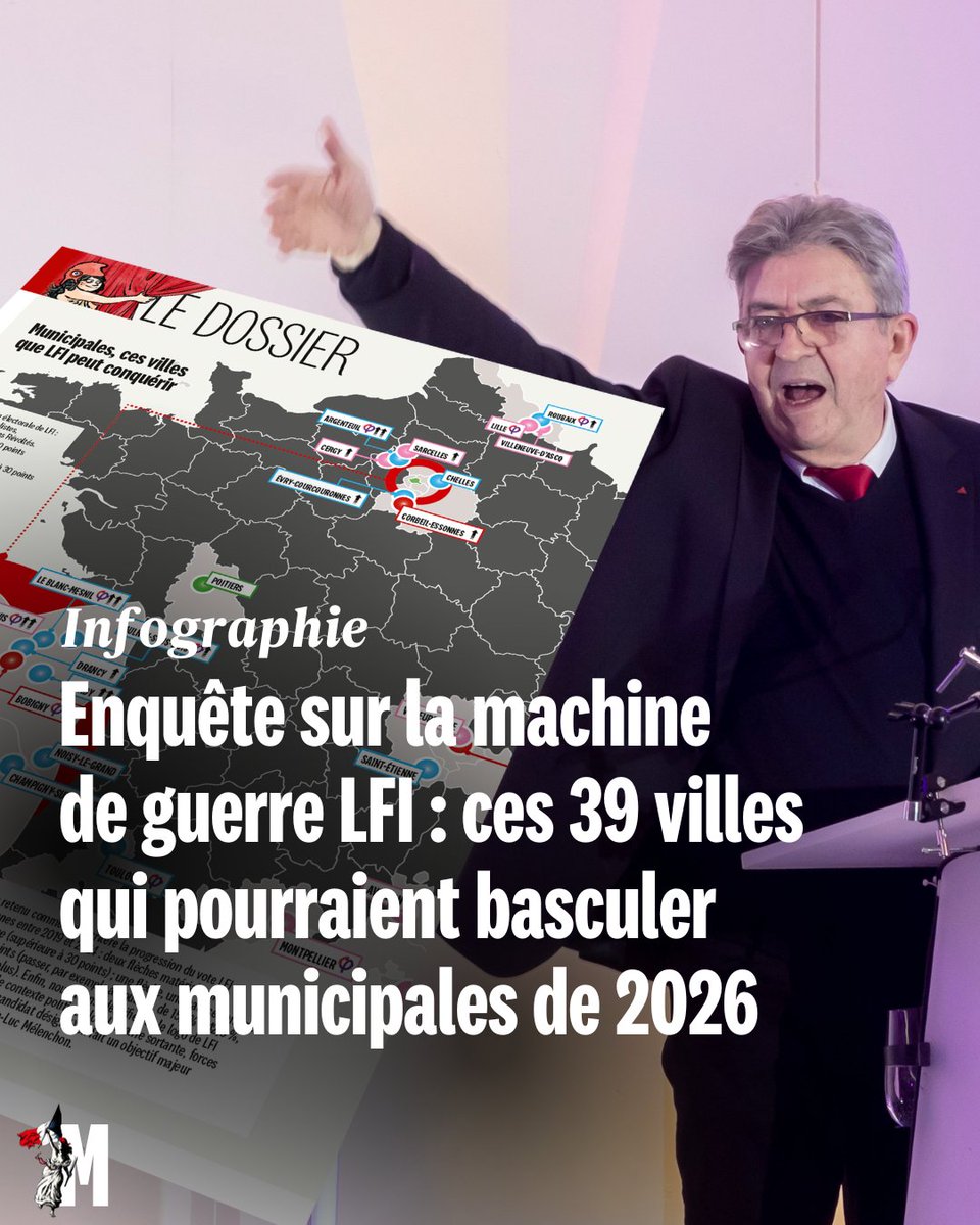 Marianne (@mariannelemag) on Twitter photo đ„ Pour la premiĂšre fois de son histoire, #LFI est en position de peser aux municipales de 2026. OĂč ça ? Par exemple, dans 39 des communes de plus de 50 000 habitants, dont aucun #Insoumis nâest maire aujourdâhui.
DĂ©couvrez-les avec <a href="/LouisNadau/">Louis Nadau</a>, dans notre dossier exclusif avec đ„ Pour la premiĂšre fois de son histoire, #LFI est en position de peser aux municipales de 2026. OĂč ça ? Par exemple, dans 39 des communes de plus de 50 000 habitants, dont aucun #Insoumis nâest maire aujourdâhui.
Découvrez-les avec <a href="/LouisNadau/">Louis Nadau</a>, dans notre dossier exclusif avec