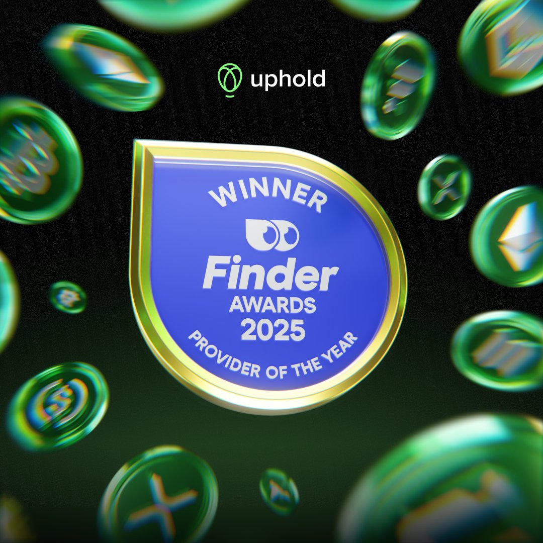 Uphold has been named “Best Multipurpose Crypto Platform” by @Finder!

With thousands of data points, reviews, and hands-on experience, we're proud to be recognized for our top-in-class services and mission to make crypto more secure, and versatile for everyone.