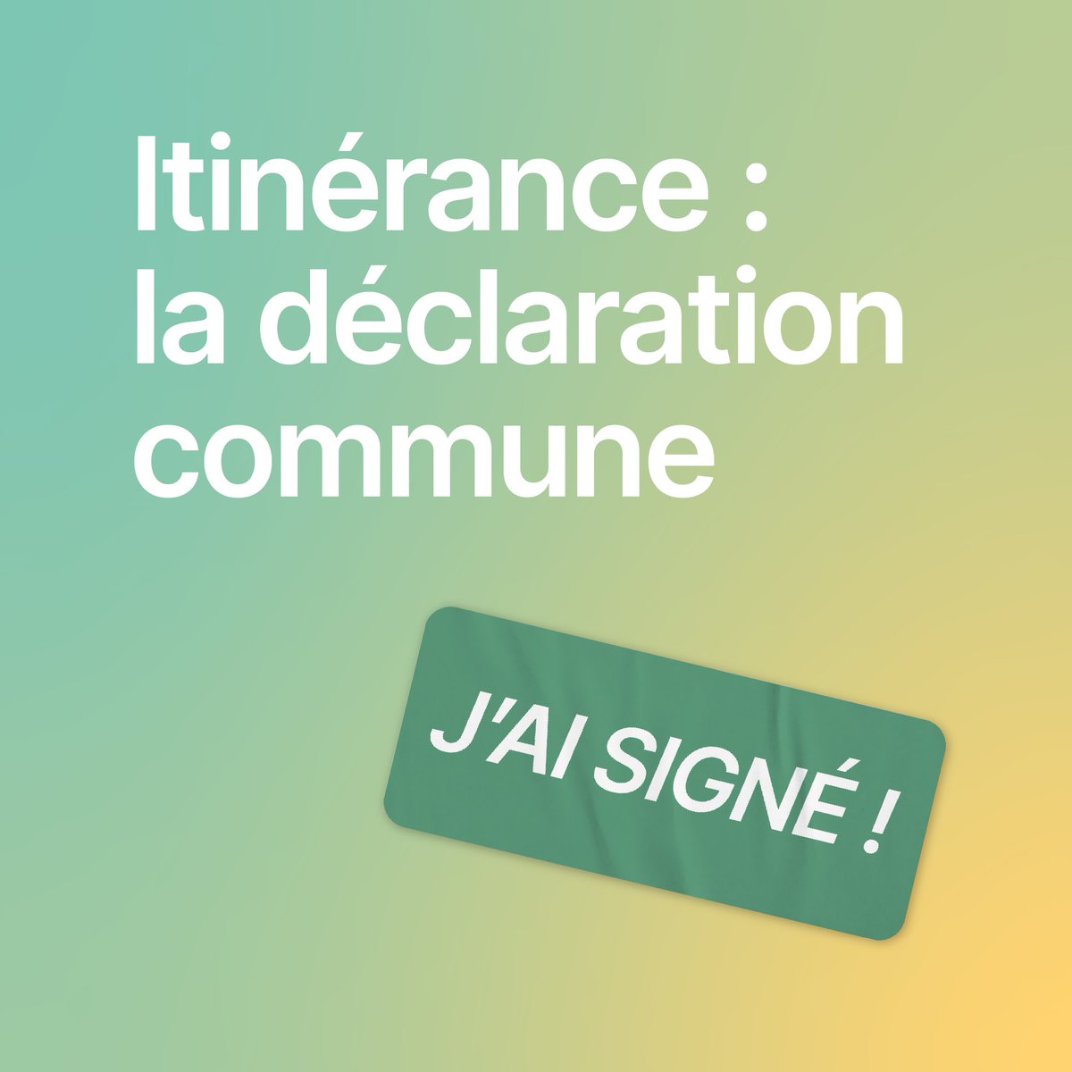 ✍️SIGNEZ la déclaration commune pour exiger des actions concrètes et concertées, réduire et prévenir l’itinérance!
L’itinérance au Québec n’est pas une fatalité. Ensemble, nous pouvons renverser la tendance.
🏡 Un accès garanti au logement
🛑 Des actions de prévention pour éviter