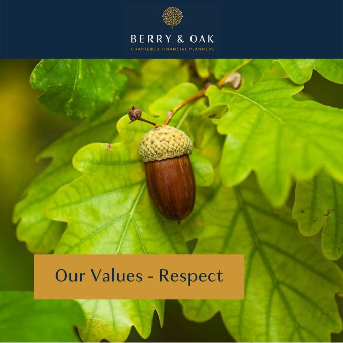 One of our 6 key values - Respect 🌱 We treat others as we would hope to be treated ourselves. We show respect for our clients and colleagues, and listen to others’ opinions.

#Values #Respect #IFA #FinancialAdvisor #Chartered