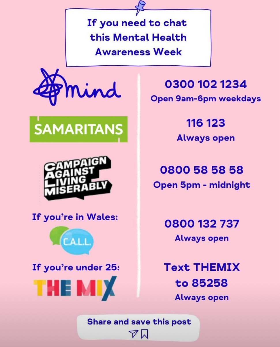 Mental Health Awareness Week 2025 - a week dedicated to raising awareness and promoting open, honest conversations around mental health.

Mental heath affects us all. We encourage everyone to speak up and seek support if they are struggling.

#MentalHealthAwarenessWeek #charity