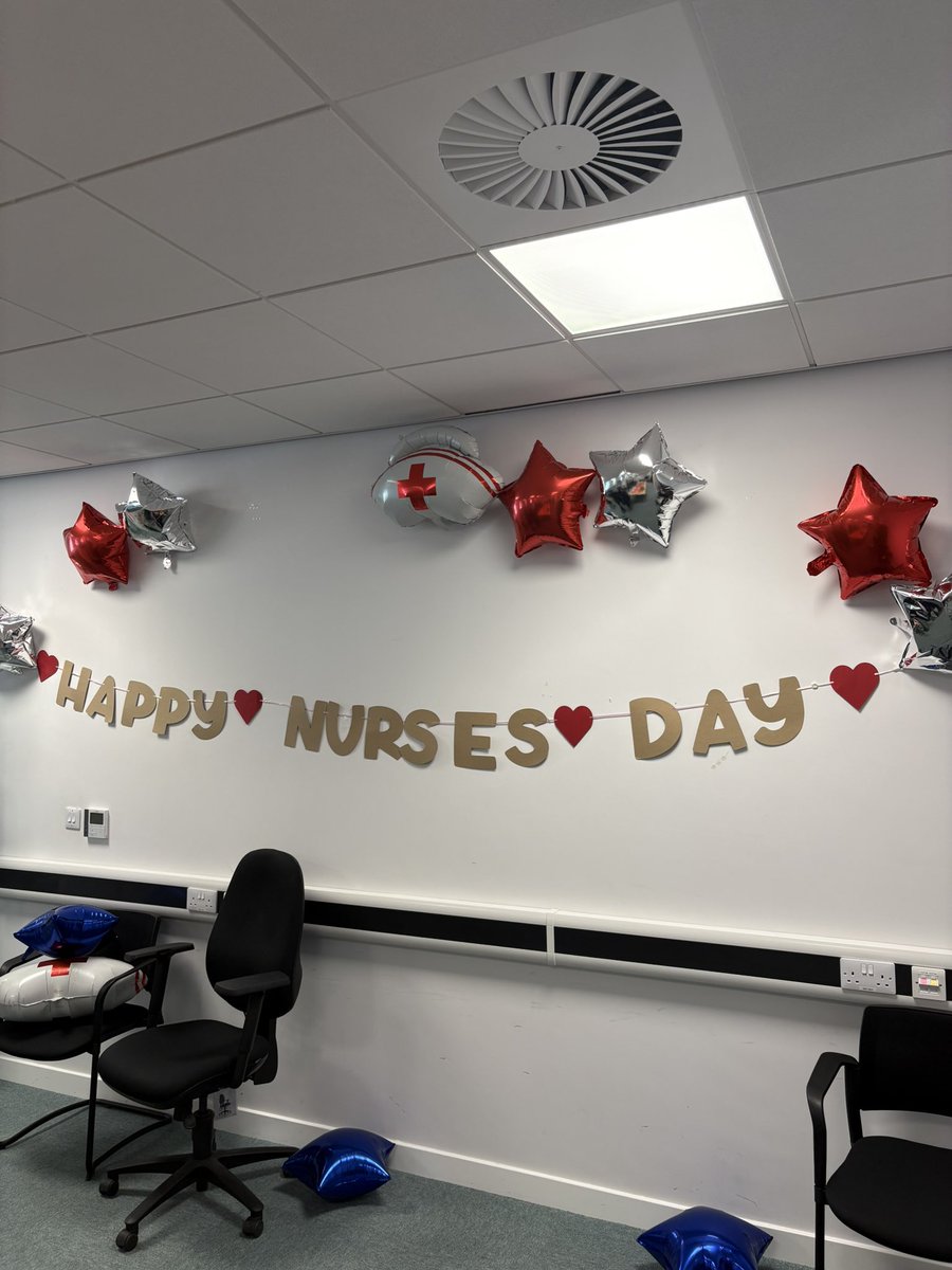 Some of our wonderful Nurses and the decorations at Gorton Hub

Happy Nurses Day everyone 💙